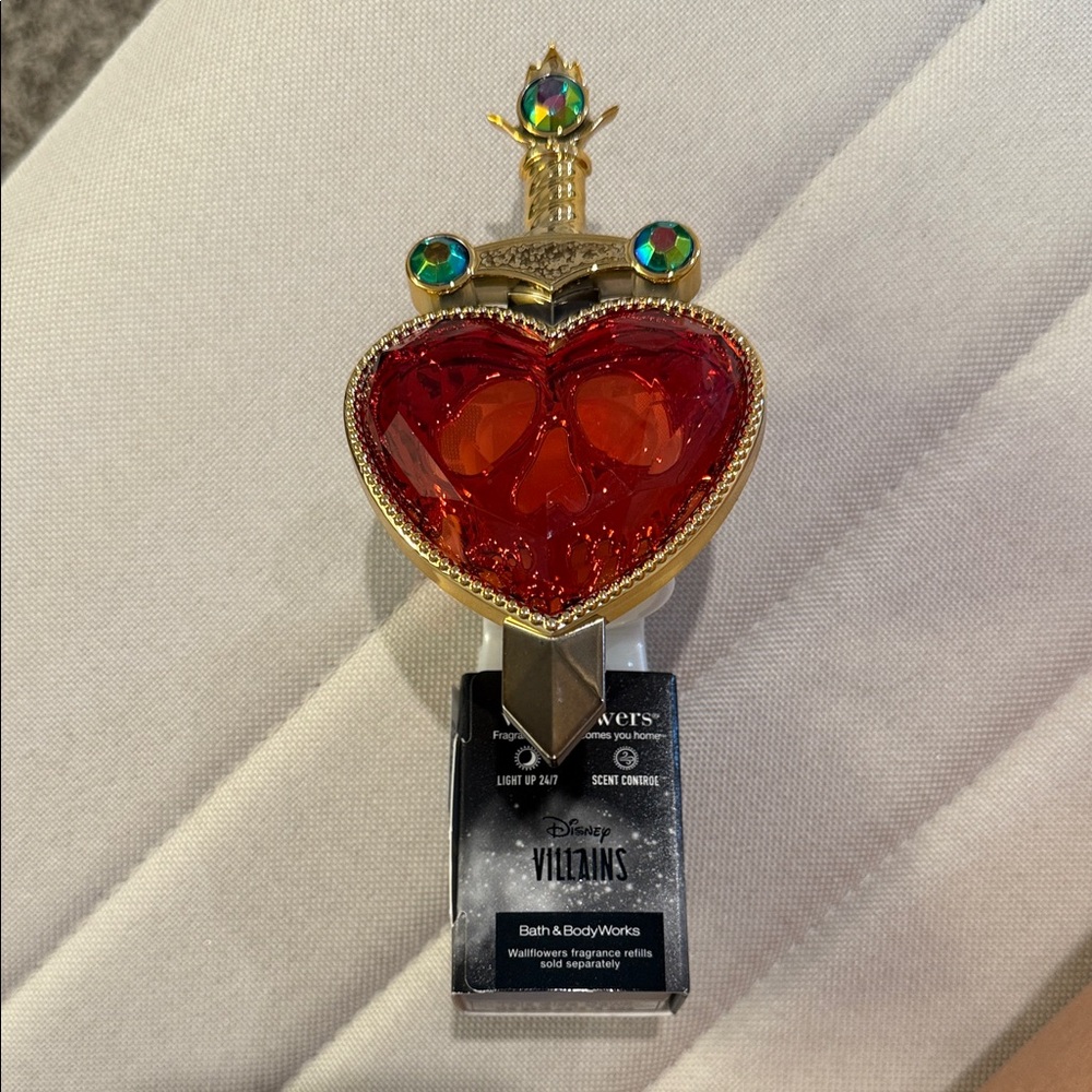 Disney Red and Gold Heart-Shaped Plug